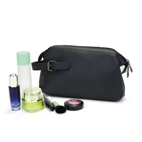 Genuine Leather Cosmetic Bag Bearky Luxury Large Capacity Makeup Bag 